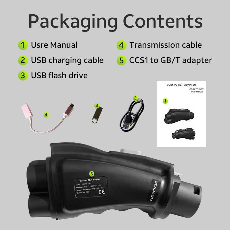 Orientrise EV Adapter CCS1 to GB/T(North America Standard)