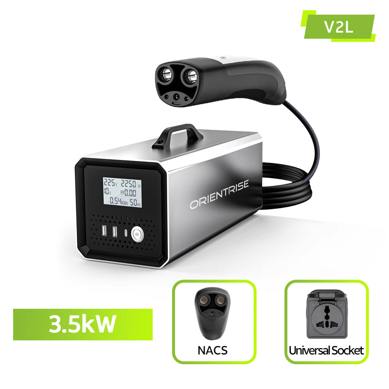 Orientrise NACS Tesla V2L Discharger | Portable 3.5kW