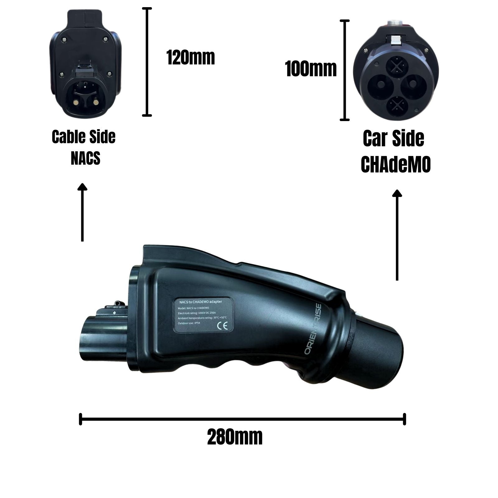Orientrise EV Adapter NACS to CHAdeMO