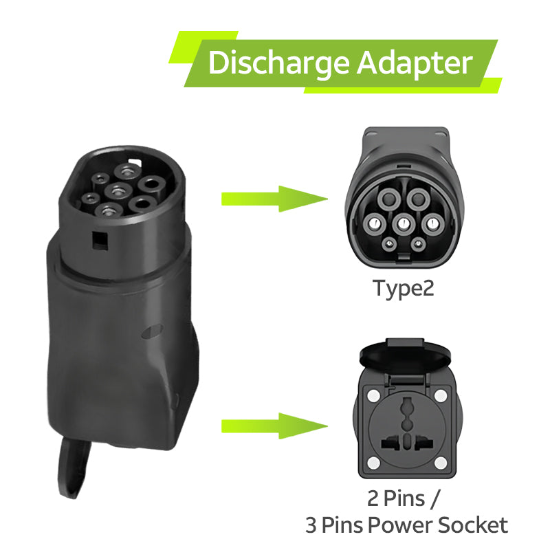 Orientrise Vehicle to Load (V2L) Type2 Discharge Adapter