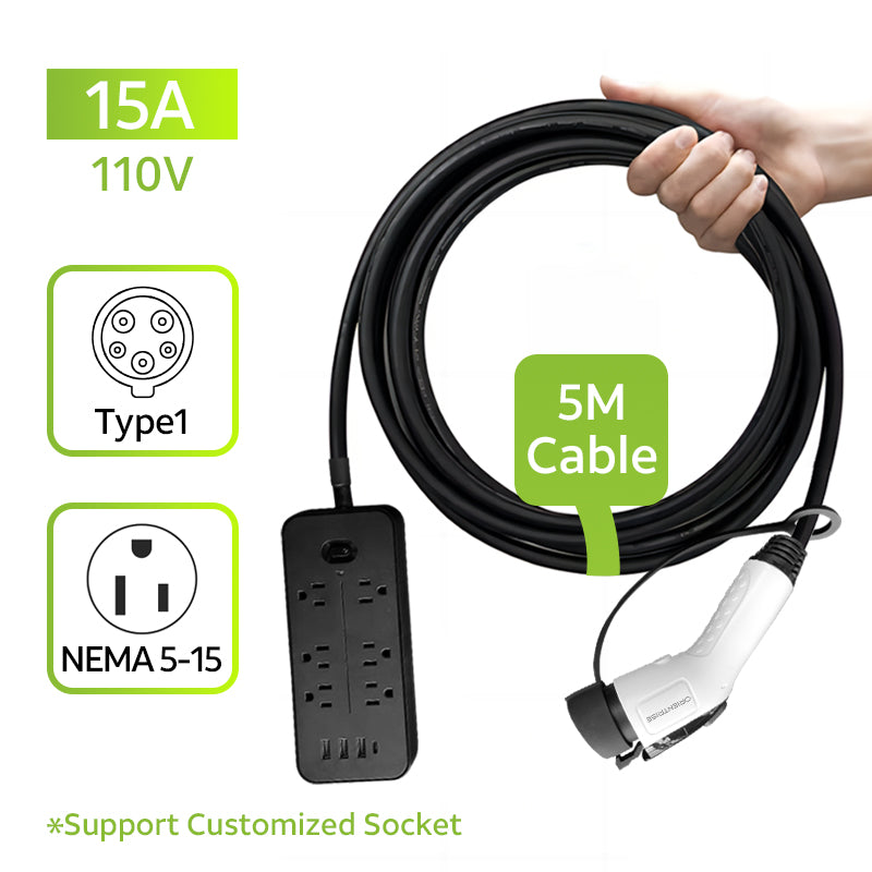 Orientrise Vehicle to Load (V2L) Type1 Discharge Cable with Plug Socket